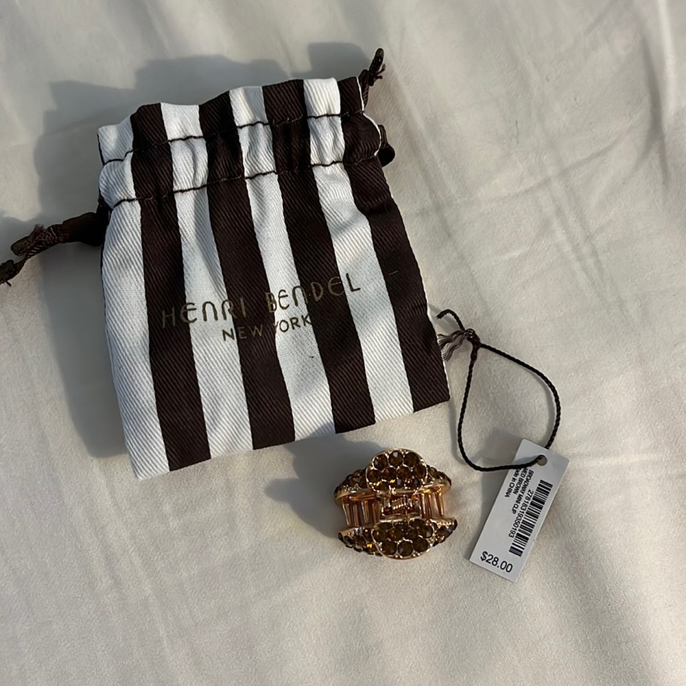 Brand new never been worn with tags Henri Bendel, crystal  hair clip!!